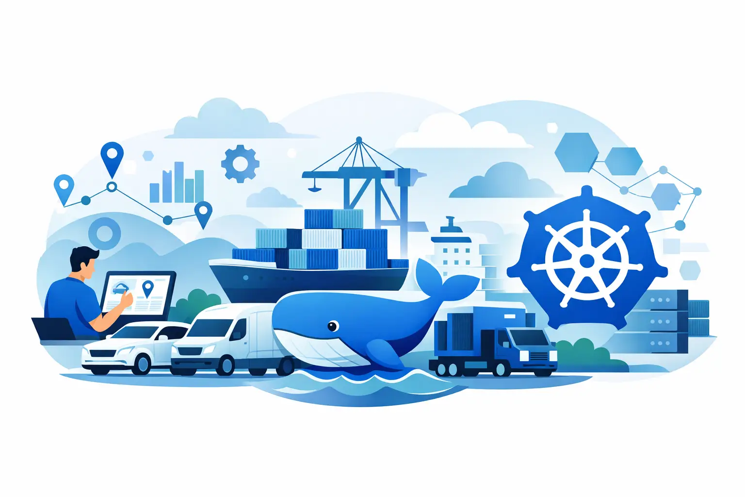 Fuhrparksoftware mit Docker und Kubernetes